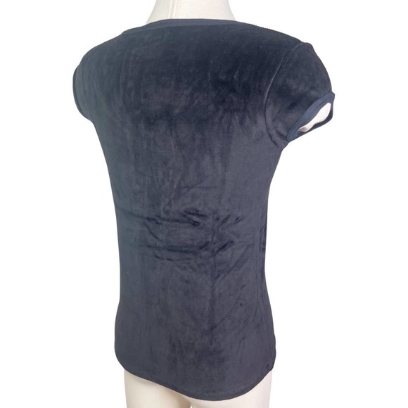 Liz Claiborne Vintage Velvet Sequin Anchor Tee Deadstock Union Tag 1980s - Picture 5 of 9